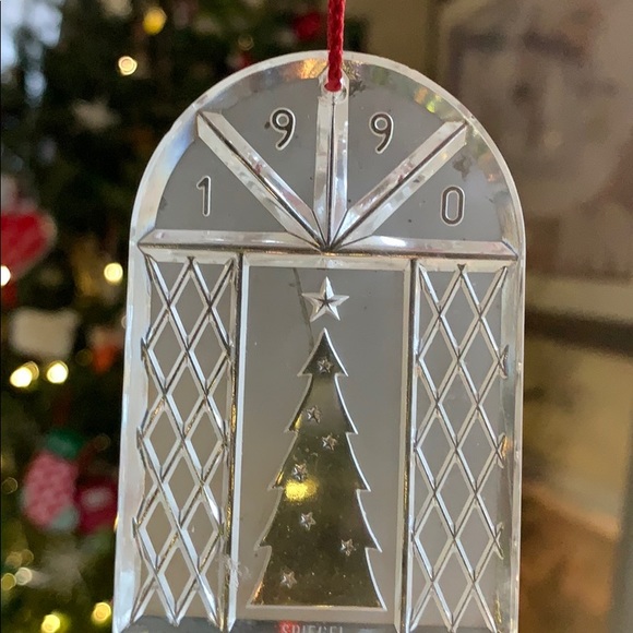 Waterford Crystal Vintage Christmas tree holiday Xmas keepsake ornament 1990 - Picture 6 of 7